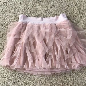 Light pink gap kids ruffle skirt